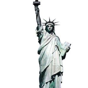 Statue of Liberty Independence America Birthday Party - Edible Cake and Cupcake Topper For Birthday&#39;s and Parties! - D24775