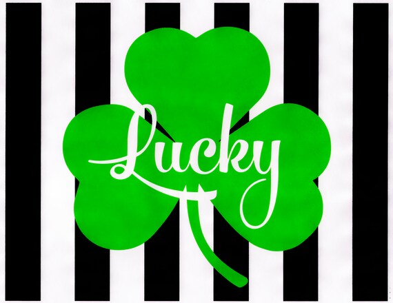 Lucky Shamrock St. Patrick's Day ~ Edible 2D Fondant Birthday Cake/Cupcake Topper ~ D24074