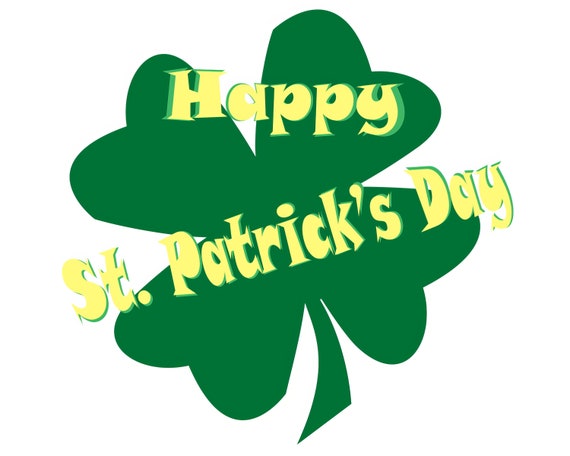 Irish Happy St. Patrick's Day ~ Edible 2D Fondant Birthday Cake/Cupcake Topper ~ D22117