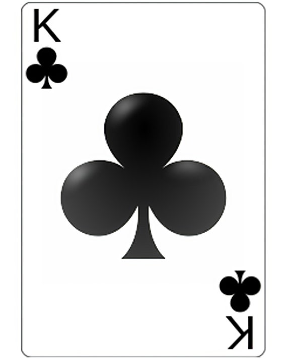 King of Clubs Poker Card Las Vegas Casino Birthday ~ Edible 2D Fondant Birthday Cake/Cupcake Topper ~ D21963