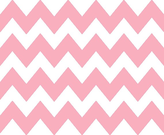 Pink - Chevron Background Birthday ~ Edible 2D Fondant Birthday Cake/Cupcake Topper ~ D9842