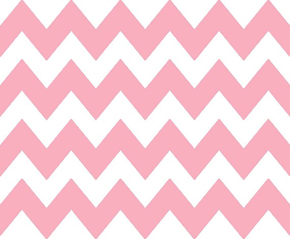 Pink - Chevron Background Birthday ~ Edible 2D Fondant Birthday Cake/Cupcake Topper ~ D9842