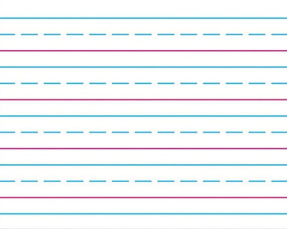 School Lined Paper  Birthday ~ Edible 2D Fondant Birthday Cake/Cupcake Topper ~ D24041