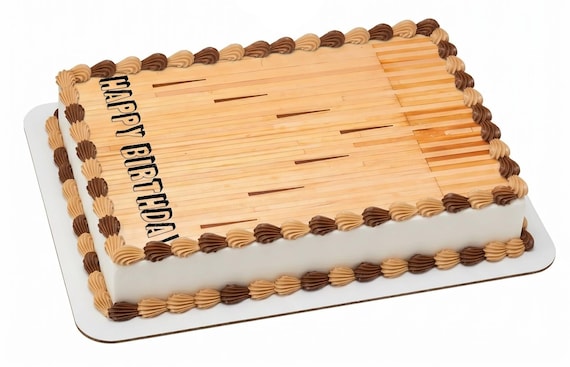 Happy Birthday Bowling Lane Edible Cake Topper, Bowling Party Frosting Sheet Decoration ~ D22670