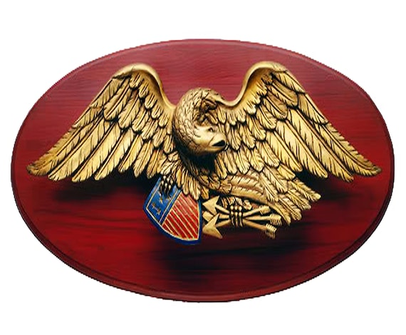 U.S. Army Eagle Medal Birthday ~ Edible 2D Fondant Birthday Cake/Cupcake Topper ~ D9378