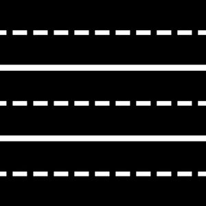 Street Road Lines Black Background - Edible Cake and Cupcake Topper For Birthday&#39;s and Parties! - D24672