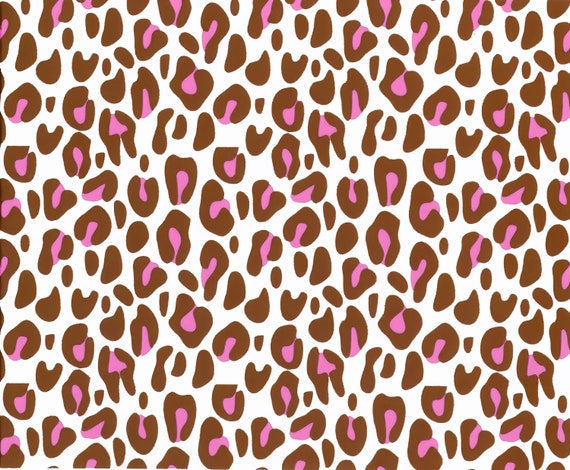 Pink Cheetah Print - Background Birthday ~ Edible 2D Fondant Birthday Cake/Cupcake Topper ~ D1062