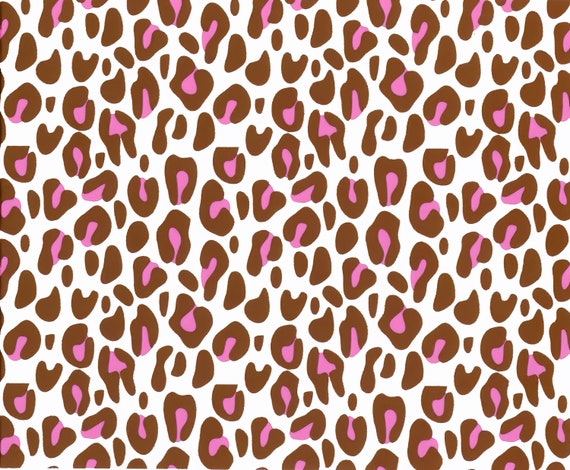 Pink Cheetah Print - Background Birthday ~ Edible 2D Fondant Birthday Cake/Cupcake Topper ~ D1062