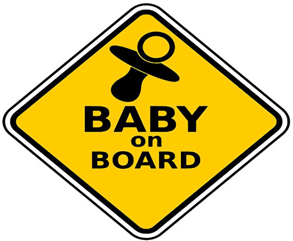 Baby On Board Baby Shower ~ Edible 2D Fondant Birthday Cake/Cupcake Topper ~ D9090