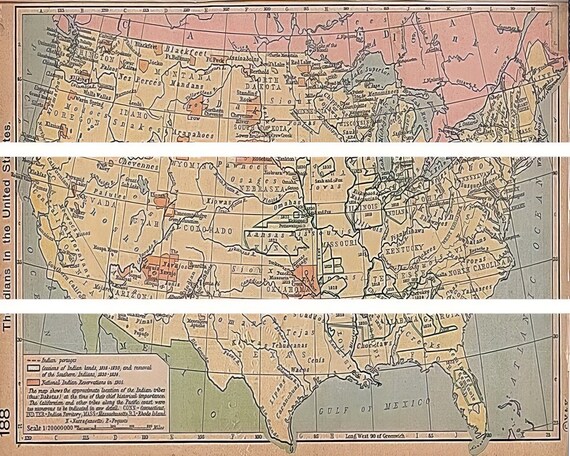 Old World Map - Side Strips ~ Edible 2D Fondant Birthday Cake Side Toppers ~ D22417