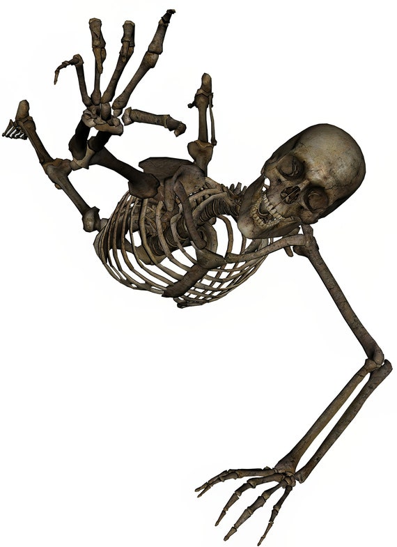 Skeleton Halloween ~ Edible 2D Fondant Birthday Cake/Cupcake Topper ~ D5857