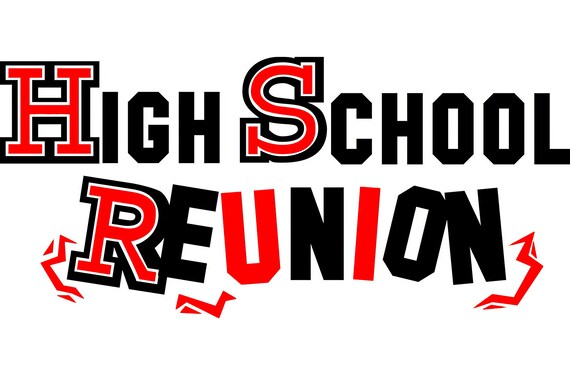 High School Reunion Birthday ~ Edible 2D Fondant Birthday Cake/Cupcake Topper ~ D22572