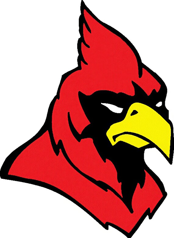 Cardinals Mascot Birthday ~ Edible 2D Fondant Birthday Cake/Cupcake Topper ~ D923