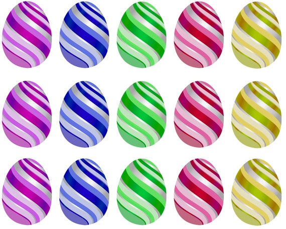 Easter Eggs - Birthday Background - Side Strips ~ Edible 2D Fondant Birthday Cake Side Toppers ~ D22122