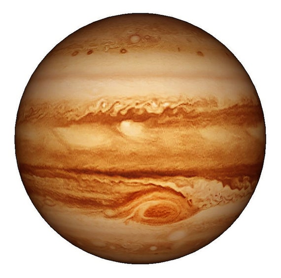 Jupiter Solar System Planet Birthday ~ Edible 2D Fondant Birthday Cake/Cupcake Topper ~ D22392