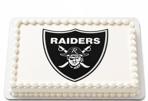 Raiders Mascot Birthday ~ Edible 2D Fondant Birthday Cake/Cupcake Topper ~ D951