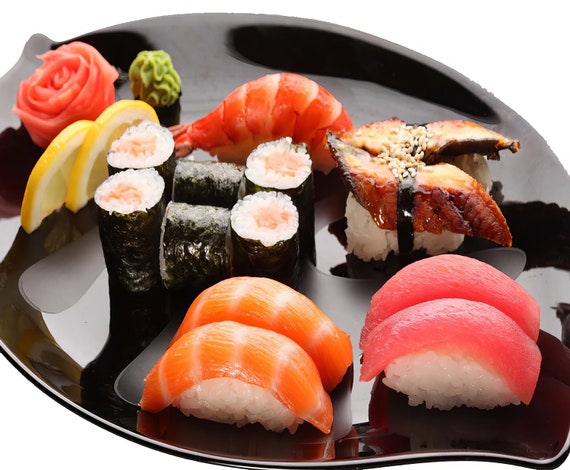 Sushi Platter Background Birthday ~ Edible 2D Fondant Birthday Cake/Cupcake Topper ~ D7917