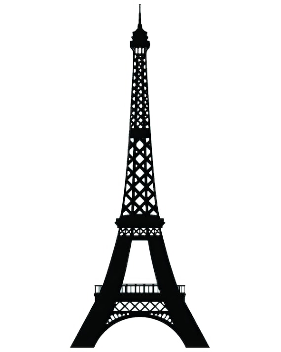 Eiffel Tower Birthday ~ Edible 2D Fondant Birthday Cake/Cupcake Topper ~ D21528