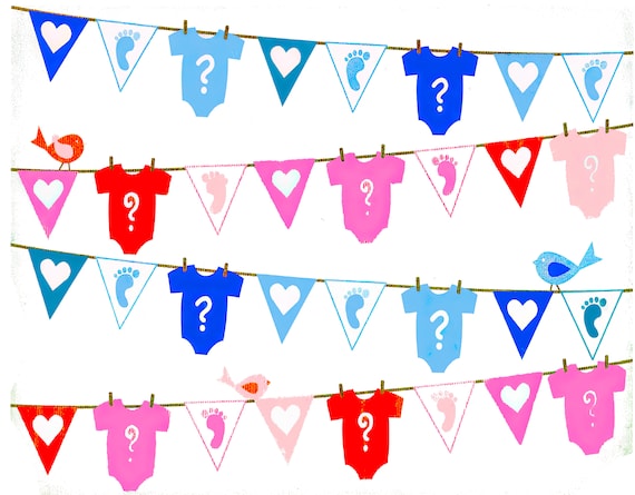 Baby Clothesline Birthday ~ Edible 2D Fondant Birthday Cake/Cupcake Topper ~ D1415
