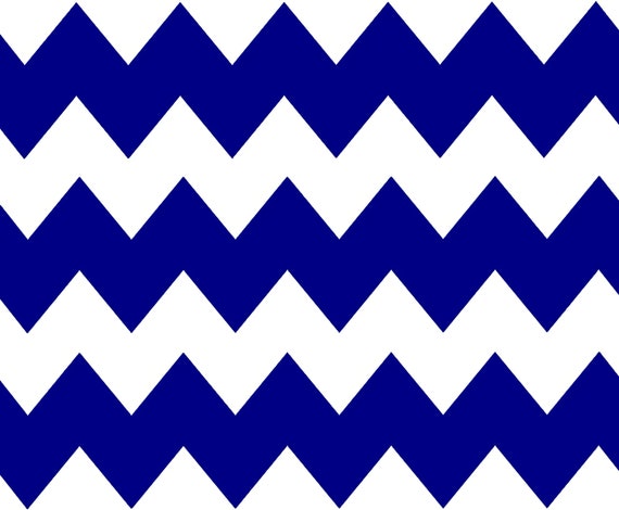 Blue - Chevron Birthday Background - Side Strips ~ Edible 2D Fondant Birthday Cake Side Toppers ~ D10040