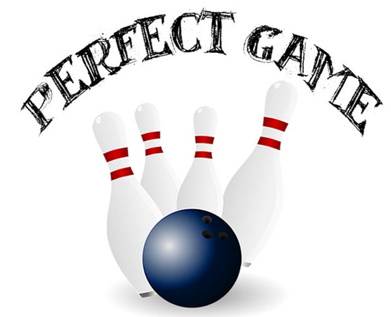 Bowling Perfect Game Birthday ~ Edible 2D Fondant Birthday Cake/Cupcake Topper ~ D22673