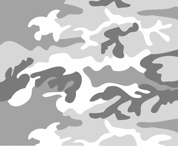 Gray Camo Birthday Background ~ Edible 2D Fondant Birthday Cake/Cupcake Topper ~ D9792