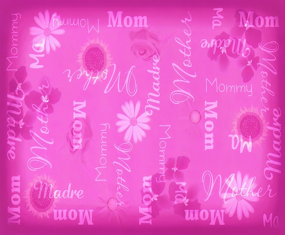 Mother's Day Background ~ Edible 2D Fondant Birthday Cake/Cupcake Topper ~ D2195