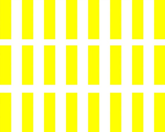 Vertical Yellow & White Stripes Birthday Background - Side Strips ~ Edible 2D Fondant Birthday Cake Side Toppers ~ D21374