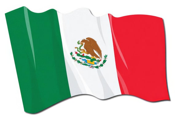 Mexican Flag Birthday ~ Edible 2D Fondant Birthday Cake/Cupcake Topper ~ D24062