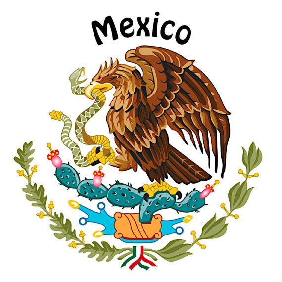 Mexico Eagle Birthday ~ Edible 2D Fondant Birthday Cake/Cupcake Topper ~ D24499