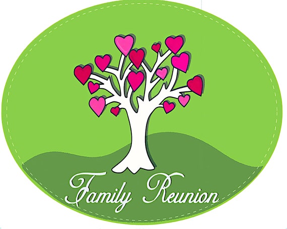 Family Reunion Tree Cake Background ~ Edible 2D Fondant Birthday Cake/Cupcake Topper ~ D3035