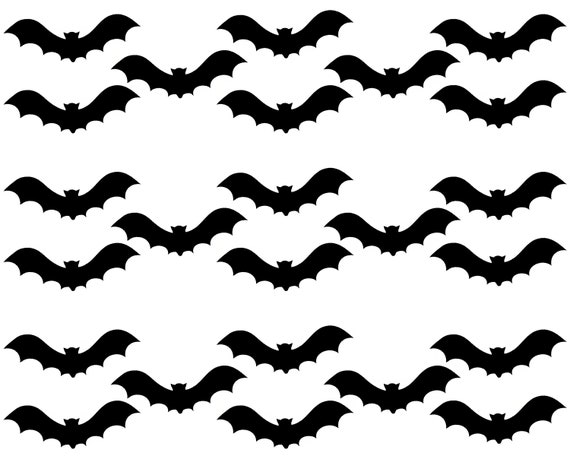 Halloween Bats Birthday - Side Strips ~ Edible 2D Fondant Birthday Cake Side Toppers ~ D22520
