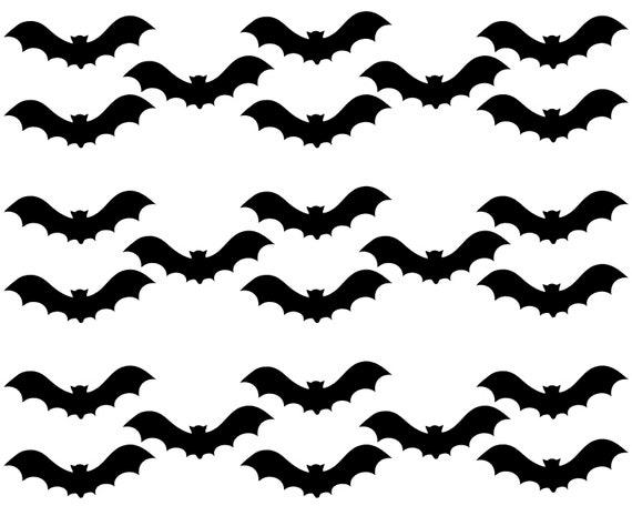 Halloween Bats Birthday - Side Strips ~ Edible 2D Fondant Birthday Cake Side Toppers ~ D22520