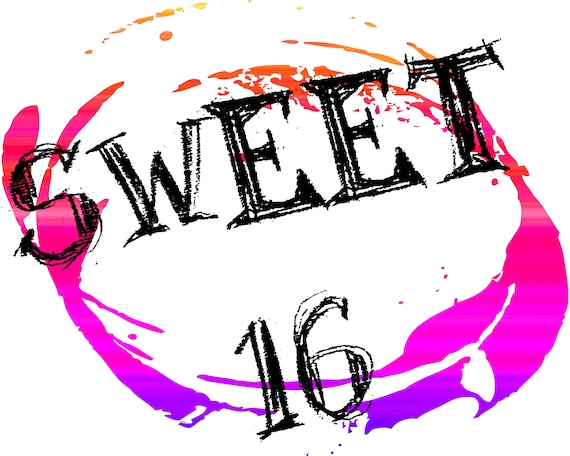Sweet 16 Birthday ~ Edible 2D Fondant Birthday Cake/Cupcake Topper ~ D21829