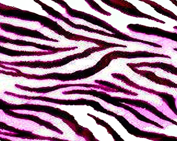 Pink Zebra Print - Background Birthday ~ Edible 2D Fondant Birthday Cake/Cupcake Topper ~ D1435