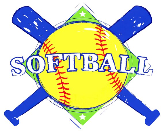 Softball Birthday ~ Edible 2D Fondant Birthday Cake/Cupcake Topper ~ D20699