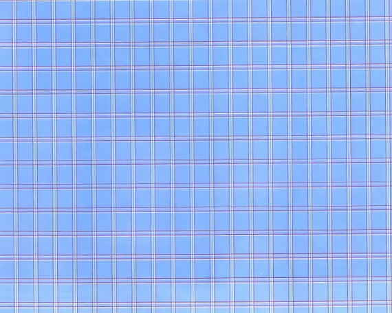 Blue Plaid Background Birthday ~ Edible 2D Fondant Birthday Cake/Cupcake Topper ~ D2923