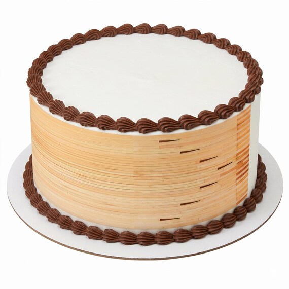 Bowling Lane Side Strips Edible Cake Topper, Wood Alley Cake Wrap Decoration ~ D24473