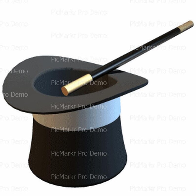 Magician Hat and Wand Birthday Edible 2D Fondant Birthday Etsy