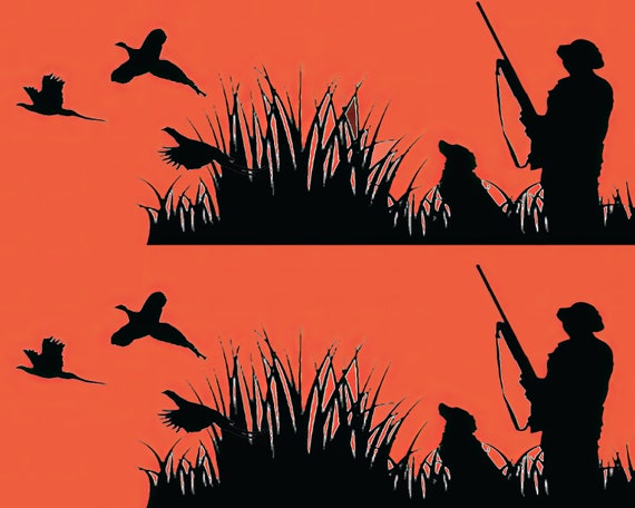 Blaze Orange Hunting Camo Birthday - Edible 2D Fondant Cake Side Toppers - Decorate The Sides of Your Cake! - D24324
