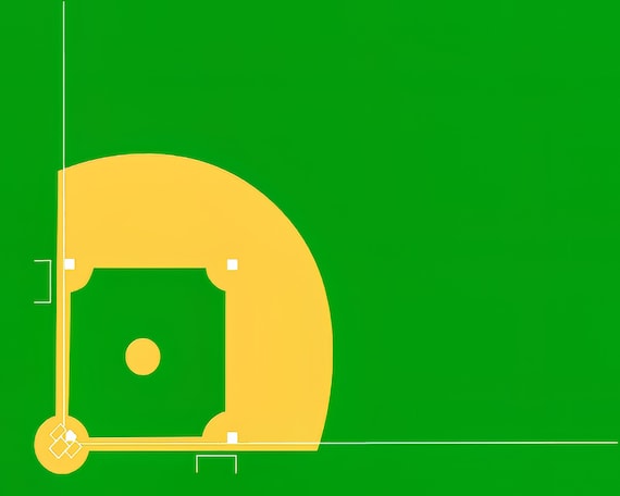 Baseball Field Birthday ~ Edible 2D Fondant Birthday Cake/Cupcake Topper ~ D826