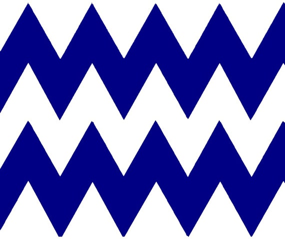 Navy Blue 4" - Chevron Birthday Background - Side Strips ~ Edible 2D Fondant Birthday Cake Side Toppers ~ D10037