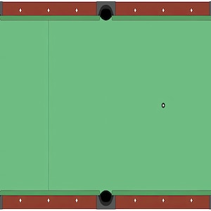 Billiards Pool Table Birthday ~ Edible 2D Fondant Birthday Cake/Cupcake Topper ~ D865