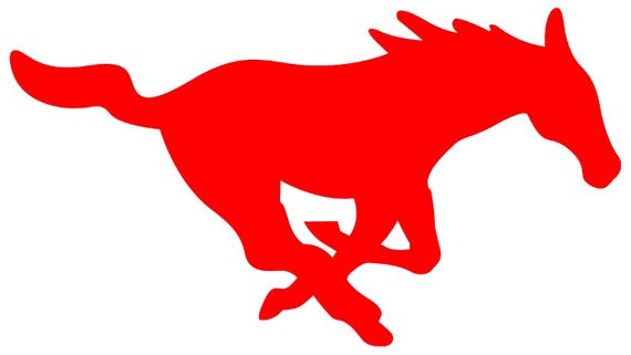 Red Mustang Mascot Birthday ~ Edible 2D Fondant Birthday Cake/Cupcake Topper ~ D943