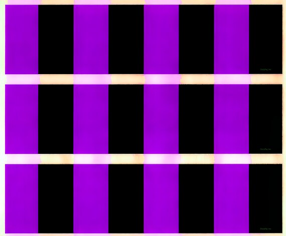 Purple & Black Stripes - Side Strips ~ Edible 2D Fondant Birthday Cake Side Toppers ~ D22602