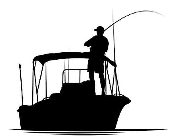 Sport Fishing Birthday ~ Edible 2D Fondant Birthday Cake/Cupcake Topper ~ D24697