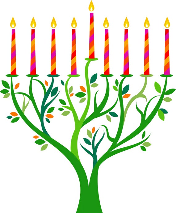 Hanukkah Menorah Religious ~ Edible 2D Fondant Birthday Cake/Cupcake Topper ~ D9322
