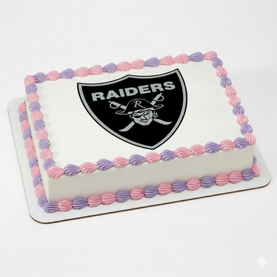 Raiders Mascot Birthday ~ Edible 2D Fondant Birthday Cake/Cupcake Topper ~ D951