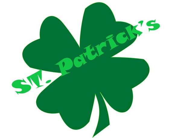 Irish 4 Leaf Clover Happy St. Patrick's Day ~ Edible 2D Fondant Birthday Cake/Cupcake Topper ~ D22121