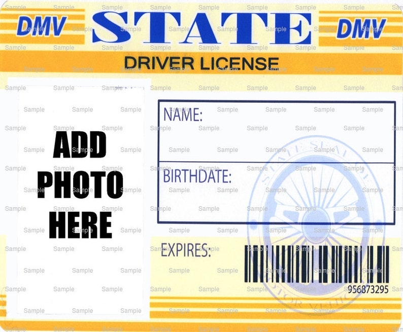 Driver's License Birthday Edible 2D Fondant Birthday Etsy